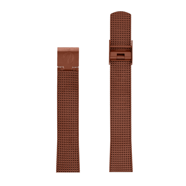 MATT COPPER MESH BAND 14 MM / 30 MM WATCH