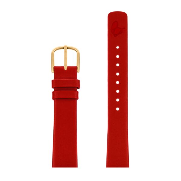 RED LEATHER STRAP 16 MM / 34 MM WATCH