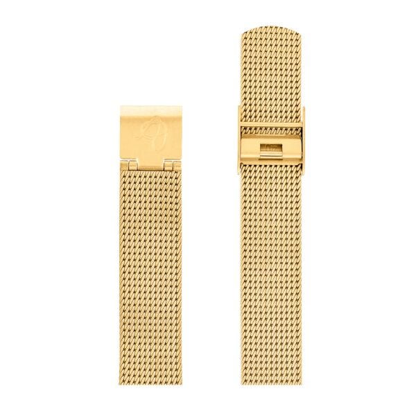 MATT GOLD MESH BAND 16 MM / 34 MM WATCH