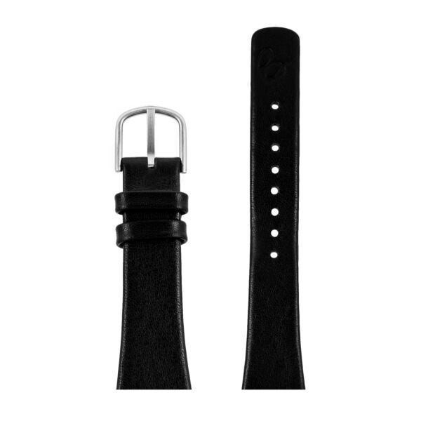 BLACK SMALL LEATHER STRAP 22 MM / 46 MM WATCH