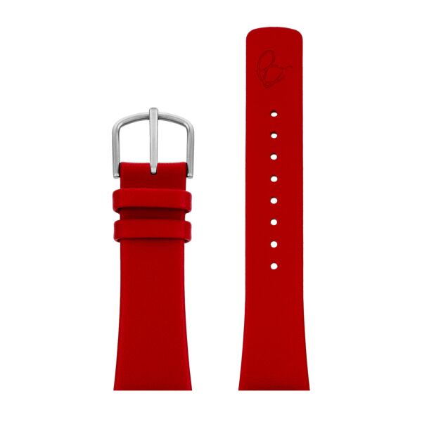 RED SMALL LEATHER STRAP 22 MM / 46 MM WATCH