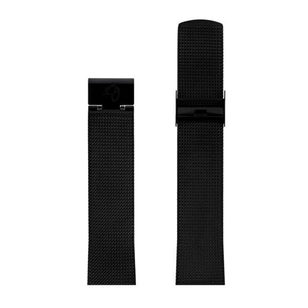 MATT BLACK MESH BAND 22 MM / 46 MM WATCH
