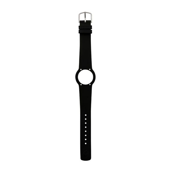 BLACK LEATHER STRAP 16 MM