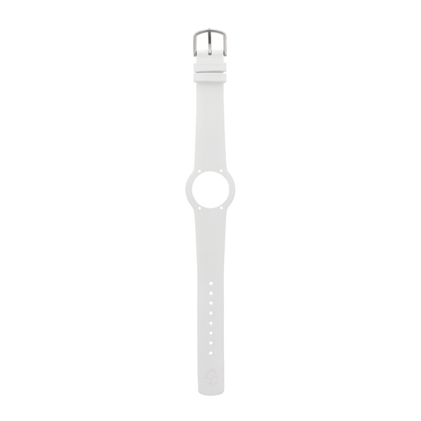 WHITE LEATHER STRAP 16 MM