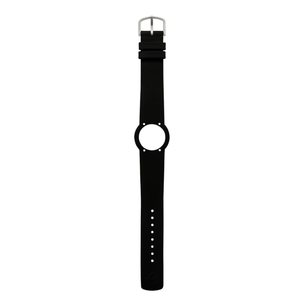 BLACK LEATHER STRAP 18 MM