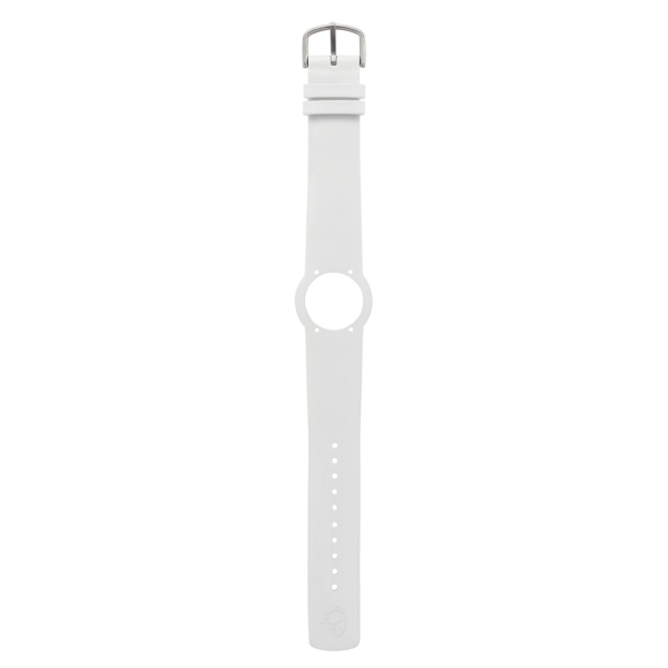 WHITE LEATHER STRAP 20 MM