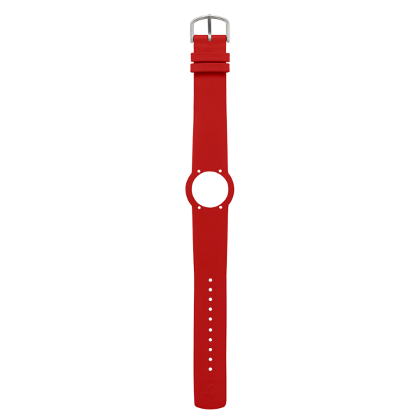 RED LEATHER STRAP 20 MM