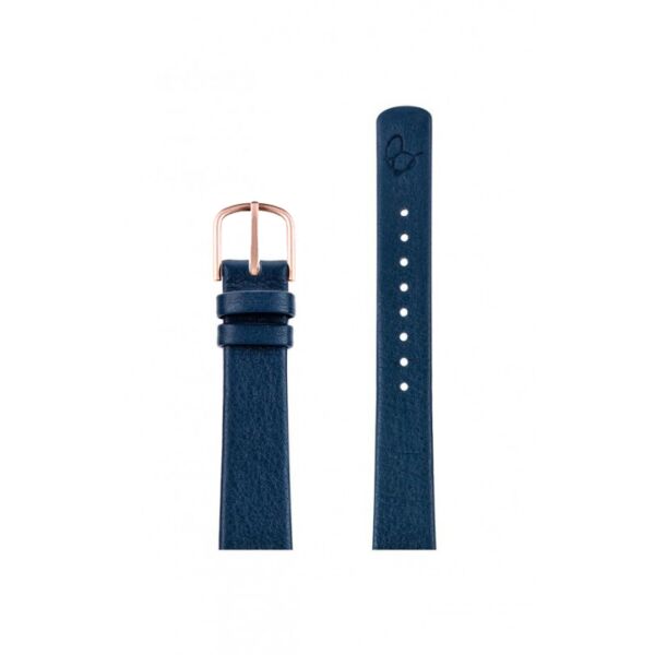NAVY BLUE LEATHER STRAP 16 MM / 34 MM WATCH