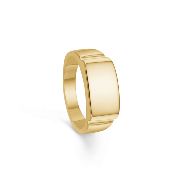 Anillo sólido brillante para hombre 