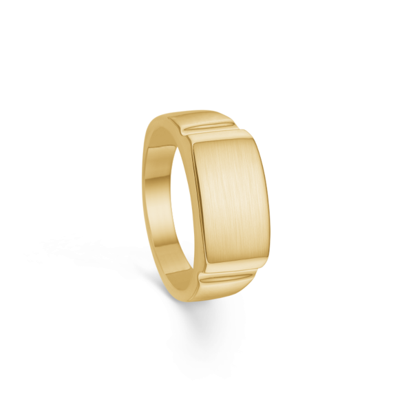 Anillo sólido mate para hombre 