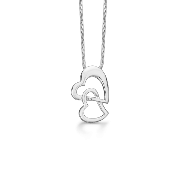 Colgante de corazón con cadena 