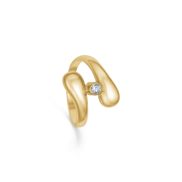 Anillo con diamante de 0,15 ct 