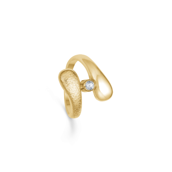 Anillo con diamante de 0,15 ct 