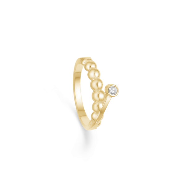 Anillo con diamante de 0,05 ct 