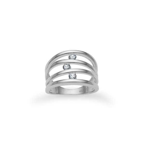 Anillo de aniversario de 170 años con diamante de 0,05 ct 