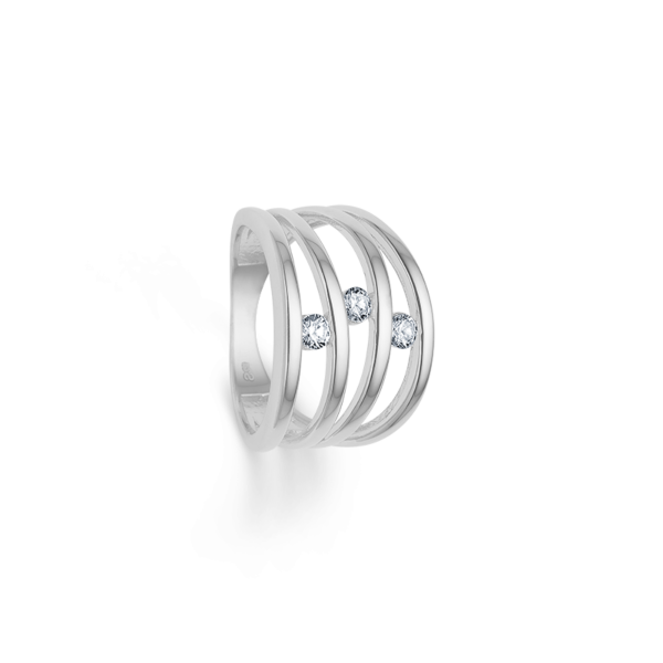 Anillo de aniversario de 170 años con diamante de 0,05 ct 