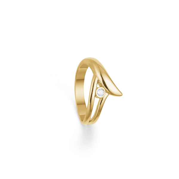 Anillo con diamante de 0,05 ct 