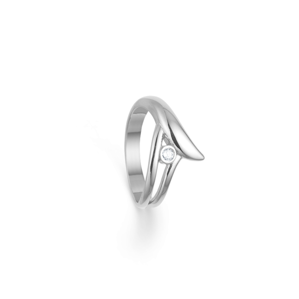 Anillo con diamante de 0,05 ct 