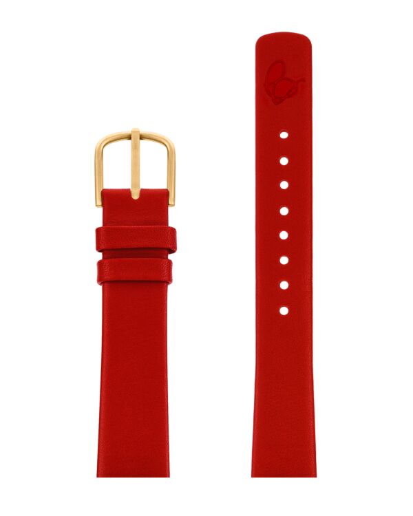 RED LEATHER STRAP 16 MM / 34 MM WATCH
