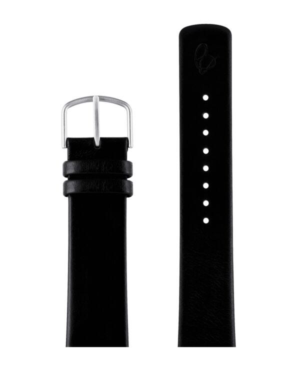 BLACK LEATHER STRAP 20 MM / 40 MM WATCH