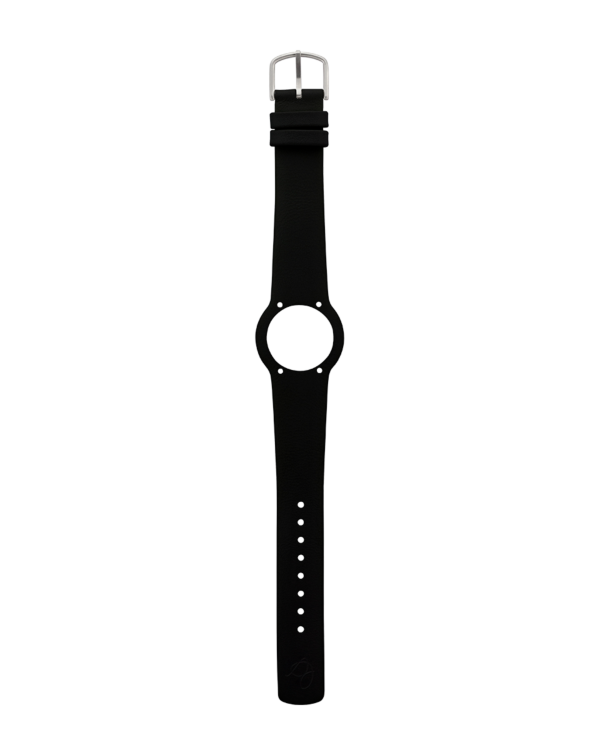 BLACK LEATHER STRAP 16 MM