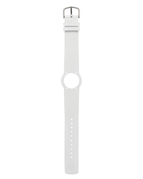 WHITE LEATHER STRAP 20 MM