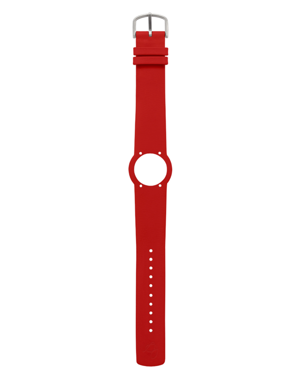 RED LEATHER STRAP 20 MM